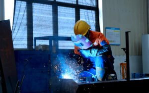Workers welding pictures